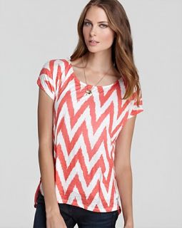 ella moss top mazzy zigzag high low price $ 88 00 color persimmon size