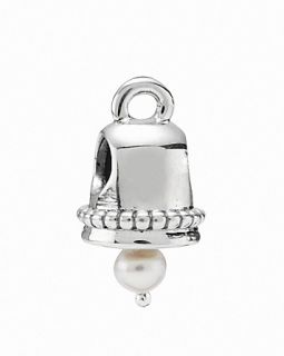 PANDORA Dangle Charm   Sterling Silver & White Freshwater Pearl Bell