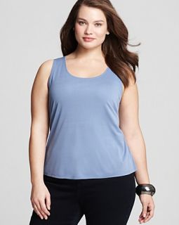 eileen fisher plus scoop neck tank price $ 108 00 color lupine size
