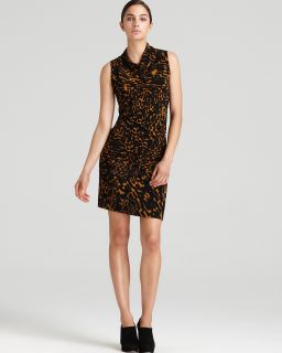 print cowl neck dress price $ 124 00 color gold size select size l m s