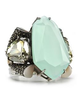 Judith Jack Sterling Silver Marcasite & Chalcedony Ring