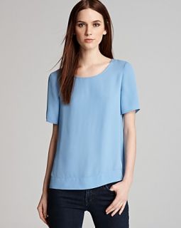 theory blouse milya georgette price $ 150 00 color riviera blue size