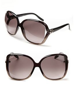 Gucci Oversize Square Frame Sunglasses with Open Sides