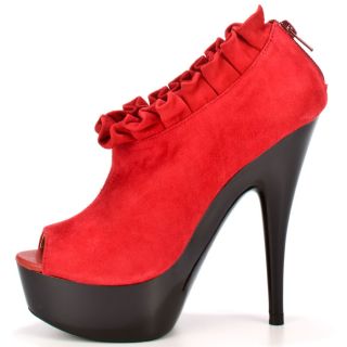 Nicka Bee   Red Suede, Luichiny, $80.74