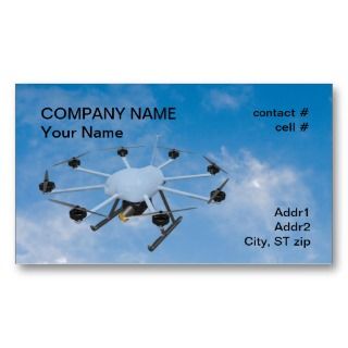 Drone Hunting Permits Business Card Templates