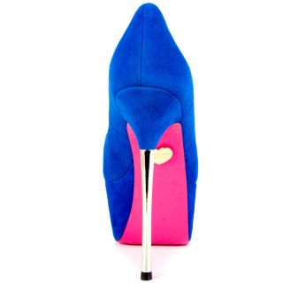 Betsey Johnsons Blue Giselle   Blue Suede for 109.99