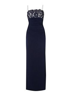 JS Collections Strappy lace dress Navy   