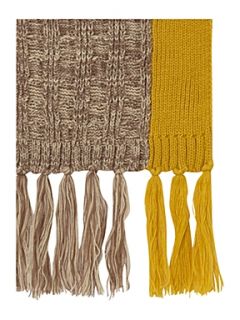 Linea Half marl knitted scarf   