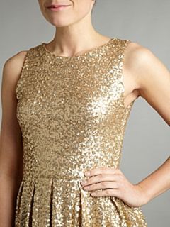 tfnc All over fit and flare sequin dress Gold   