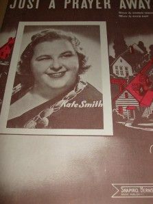 Sheet Music  4 Pieces of Kate Smiths songs from l930s & 40s  Great