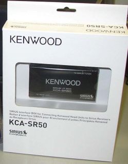 Kenwood KCA SR50 Sirius Satellite Radio Interface Adapter New KCASR50