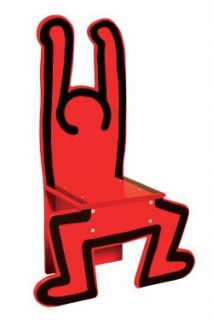 Keith Haring art RADIANT BABY Chair Vilac Made France RED New NIB
