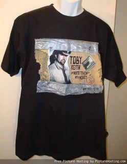 Toby Keith White Trash with Money Black Shirt Adult L