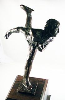 RARE 1975 s G Kelsey Figure Skating Male Ed Bronze