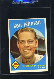 1959 Topps 31 Ken Lehman EXMT 7913
