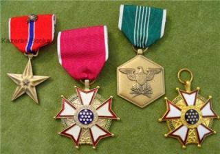 Medals Legion of Merit Bronze Star C Named to Quentin G Keith