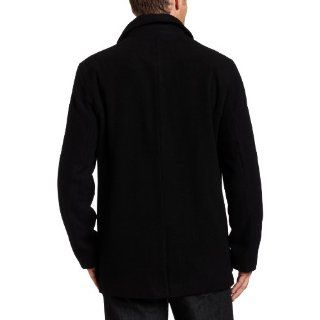 Kenneth Cole Reaction Mens Patrick Coat Jacket M L Charcoal Black New