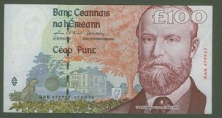 RARE 100 £ pounds Irish Ireland (Rep.of) P79 22.08.1996 EIRE hundred