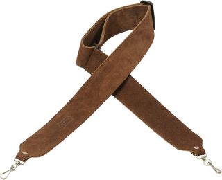 Levys Suede Leather Banjo Strap M9S Brown New
