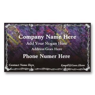 Chrome Barb Wire Business Card