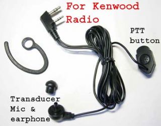 Motorcycle Ear Bone Mic Transducer for Kenwood Radio
