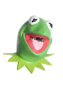 The Muppets Kermit The Frog Mask for Halloween Costume
