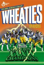 Wheaties 1999 St Louis Rams Super Bowl XXXIV Cereal Box