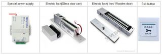 New RFID Entry Metal Door Lock Access Control System 10 ID Cards Key