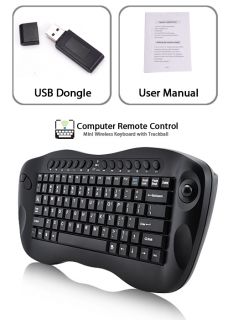 Computer RC Mini Wireless Keyboard with Trackball