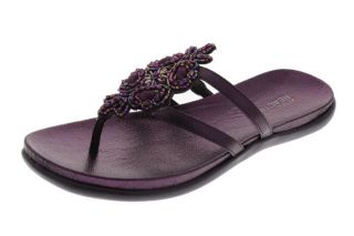 Kenneth Cole Reaction New Lacey Glam Purple Embellished Thong Sandals