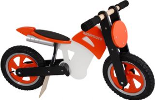 The Kiddimoto Scrambler balance bike is a sleek design, with a