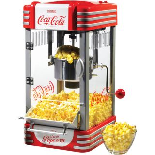 Popcorn Machine w/ Stainless Steel Kettle Popper Home Retro Corn Maker