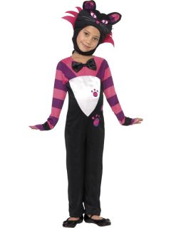 Kids Girls Tabby Cat Costume Toddler Smiffys Halloween Fancy Dress