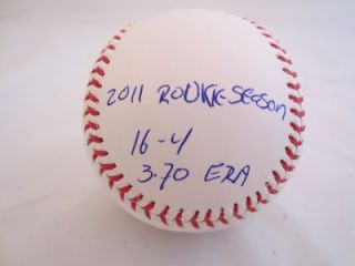 Ivan Nova Signed Baseball Stats Rookie Year New York Yankees PSA