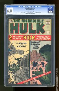 Incredible Hulk 1962 1999 1st Series 4 CGC 6 0 0754790014
