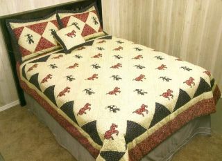 Happy Trails Oversize King Quilt Set New