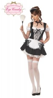 Sexy French Kiss Maid Adult Halloween Costume 00979