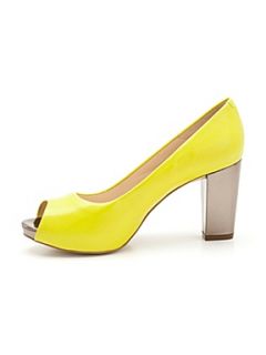 Mary Portas & Clarks La peep court shoes Lime   House of Fraser