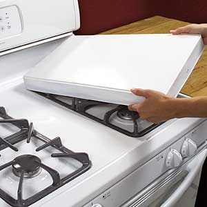 Extra Deep Burner Covers White Create Space 26668 A