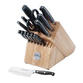 KitchenAid 15 Piece Forged Cutlery Knife Block Set