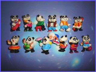 Kinder Surprise Set Panda Party Pandas Figures Collectibles Italy 1994
