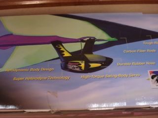 RC Kid Agressor Radio Controlled Hang Glider Kit Giant 4 Foot Wingspan