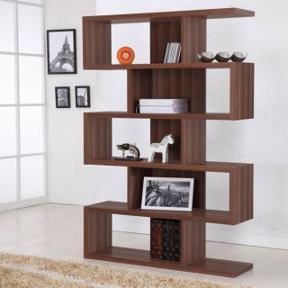Walnut Display Shelf Bookcase Room Divider