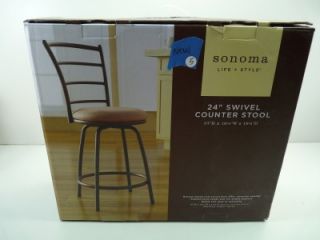 Sonoma 24 Swivel Counter Stool Brown Kitchen Furniture Chair Home