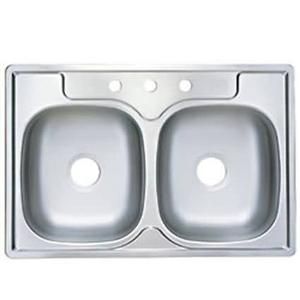 Kindred 33x22 Double Bowl Kitchen Sink