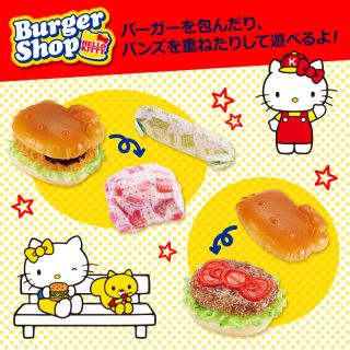 Hello Kitty Burger Shop Kids Toy Doll House Figure Official Sanrio