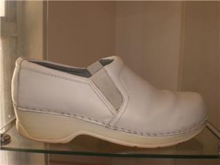 Klogs White Leather Professional Clogs Womens Size 10 M