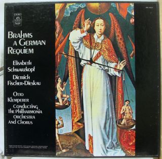 Klemperer Brahms A German Requiem 2 LP Mint SBL 3624