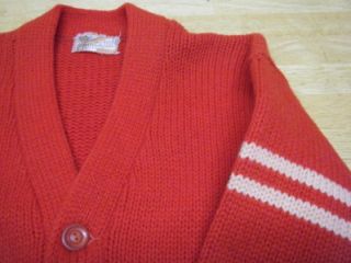 Vintage Princeton Knitting Mills Varsity Letterman Sweater Adult Small