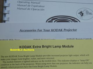 KODAK EKTAGRAPHIC III A Projector Unique Features * Autofocus